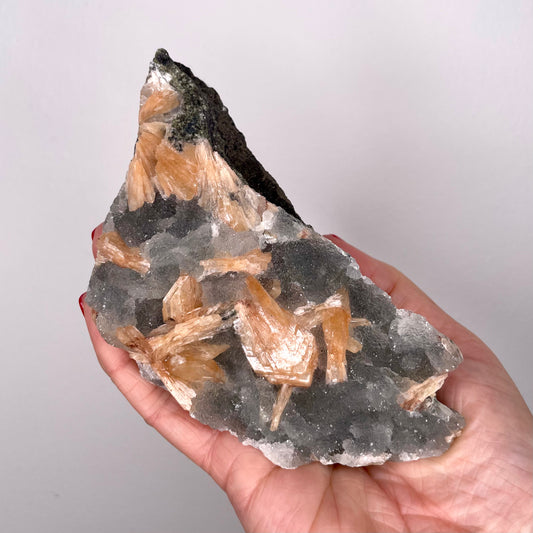 Stilbite with Chalcedony